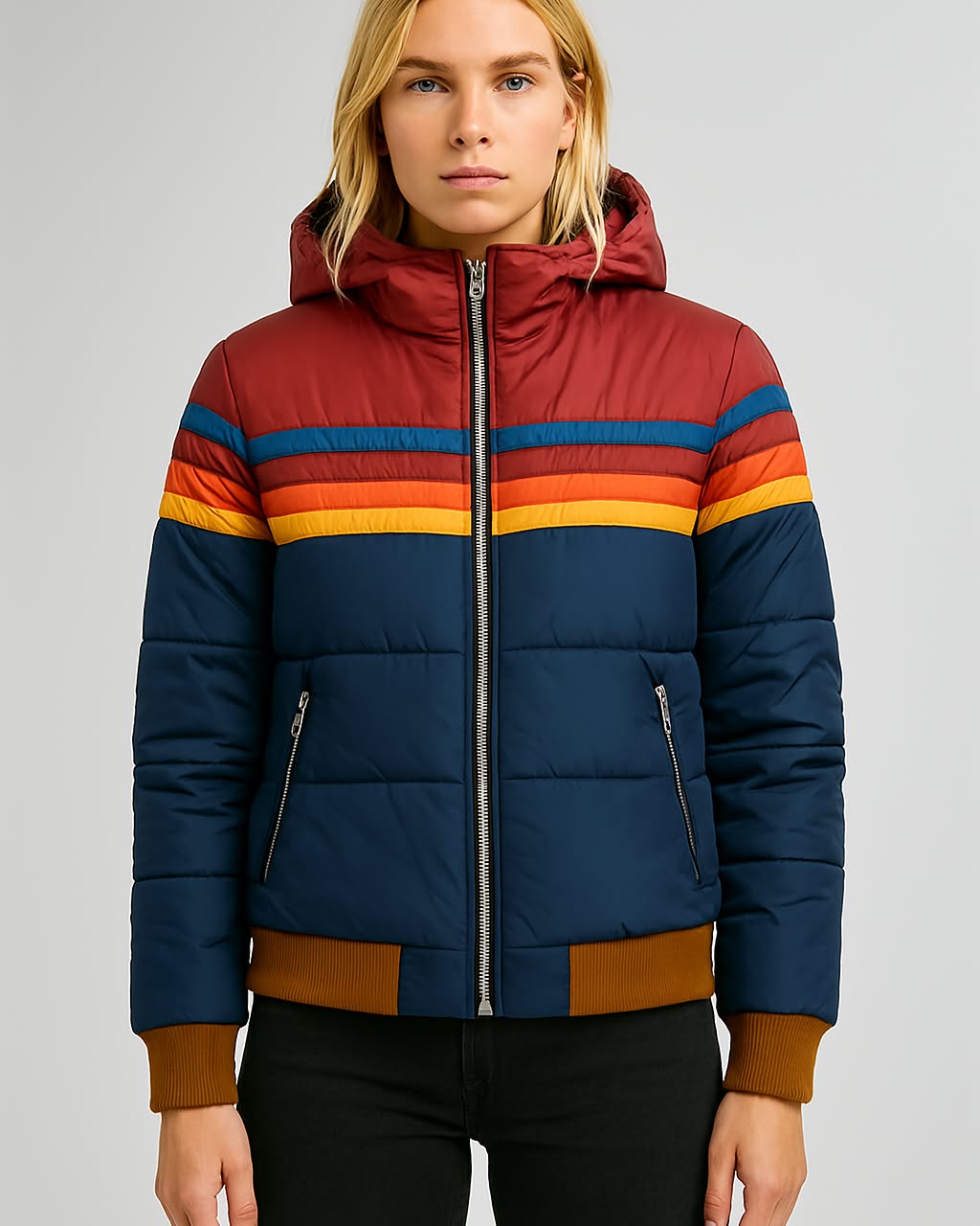 Kurtka puchowa retro - ModaEkspert