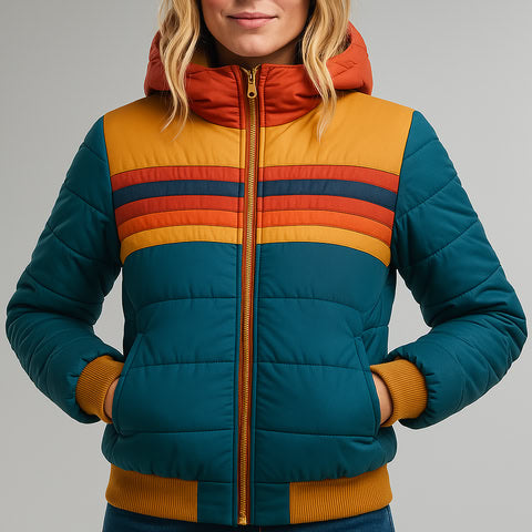 Kurtka puchowa retro - ModaEkspert